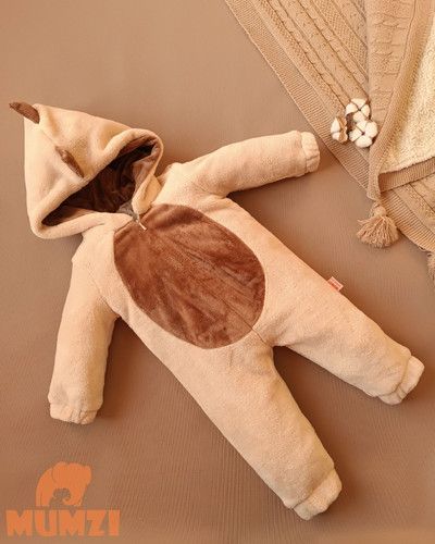 نمای روبرو از مدل دایناسوری رنگ کرم قهوه ایی