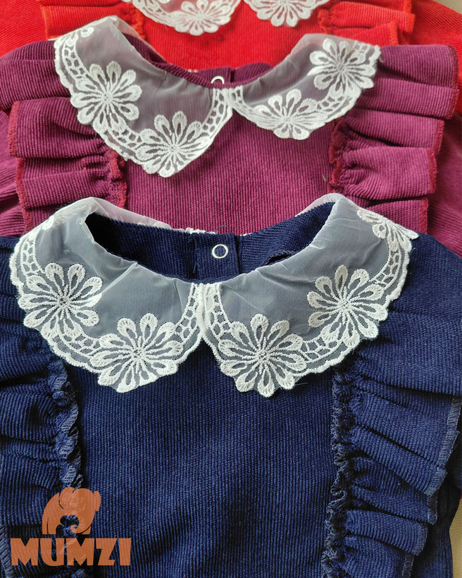 سرهمی دخترانه مخمل کبریتی بچهگانه