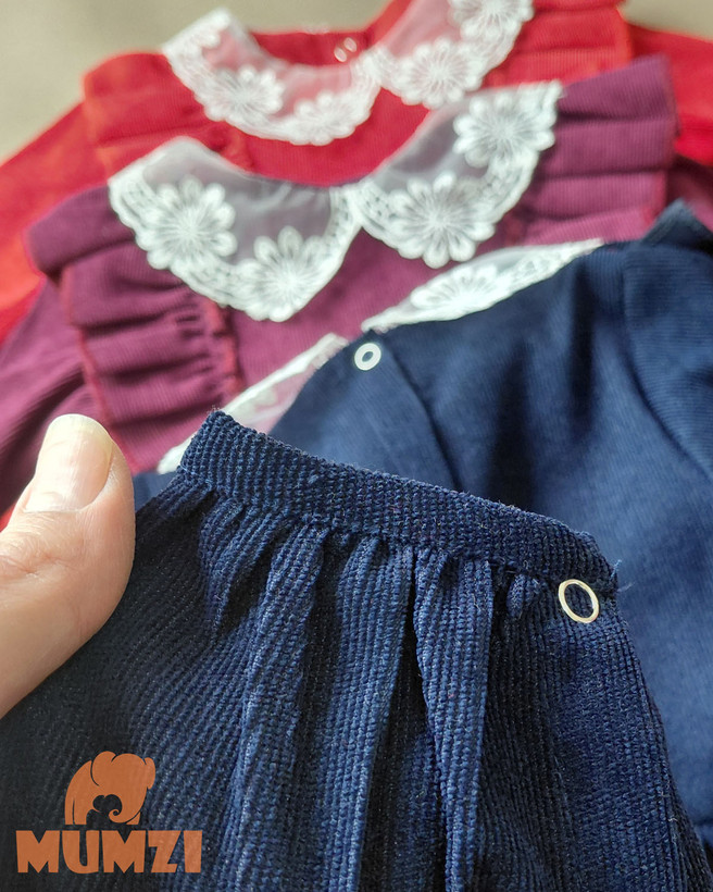 سرهمی دخترانه مخمل کبریتی بچهگانه